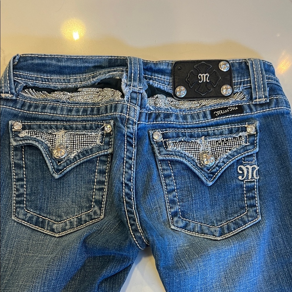 Miss Me Embellished Blue Jeans